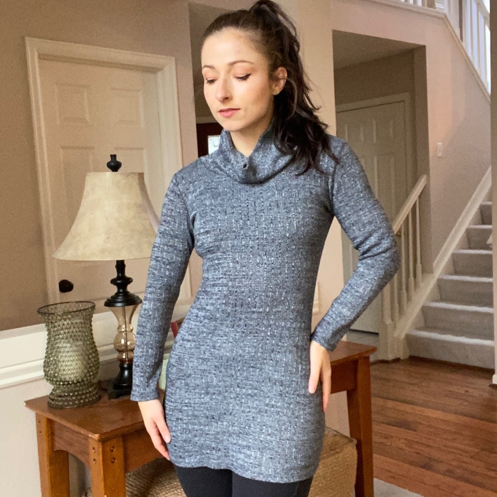 Charlotte Russe - S - Grey Sweater Dress